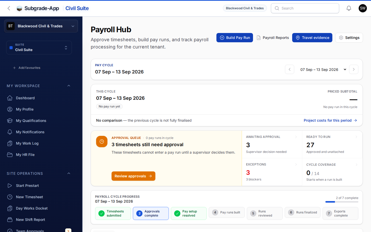 Payroll Hub screenshot
